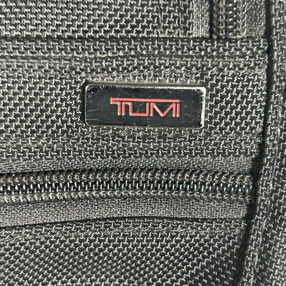 TUMI Alpha Expandable Organizer Brief Black FXT Ballistic Nylon 26031D4